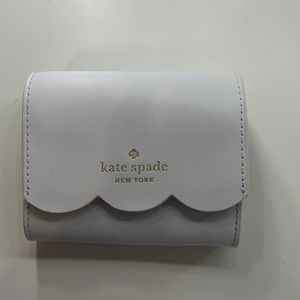White Kate Spade Gemma Small Flap Wallet
